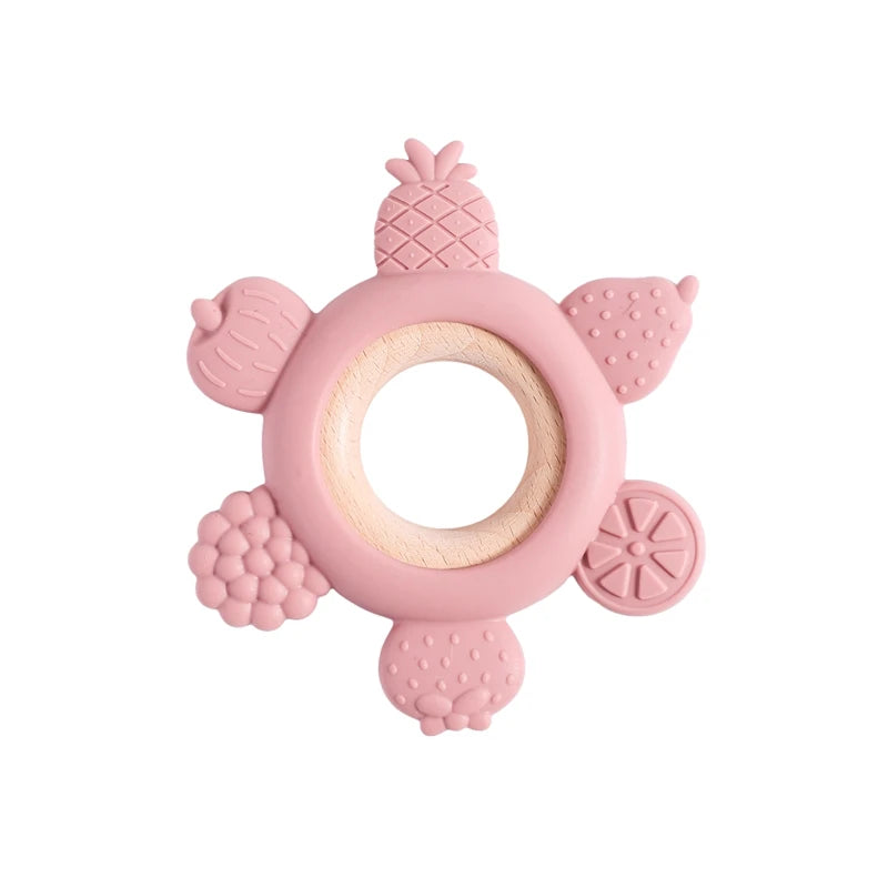 Gentle silicone teething toys 